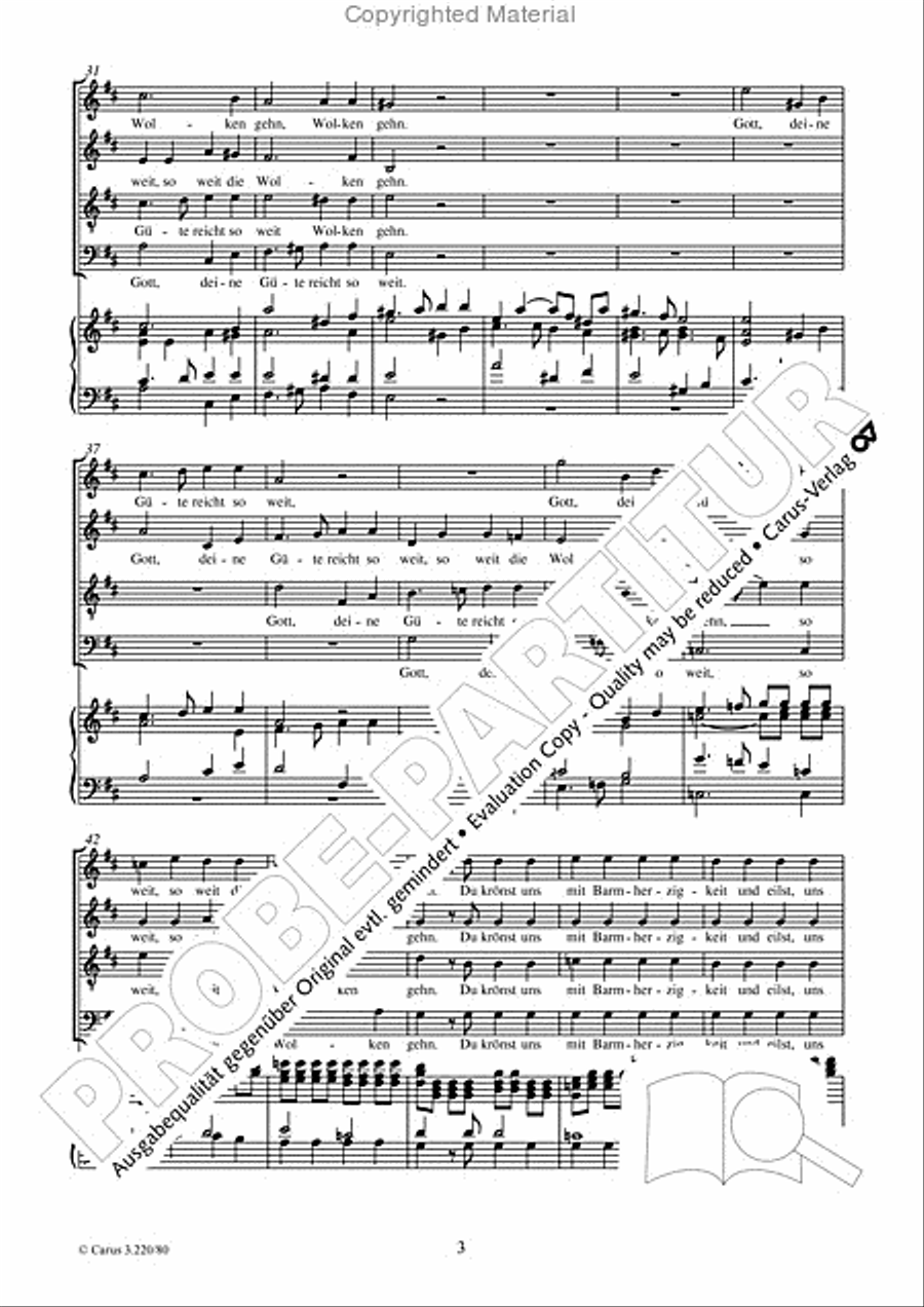 Gott, deine Gute reicht so weit 4-Part scores gallery preview page 4