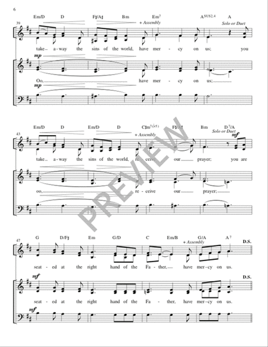 Mass from Age to Age - Guitar edition Guitar scores gallery preview page 7