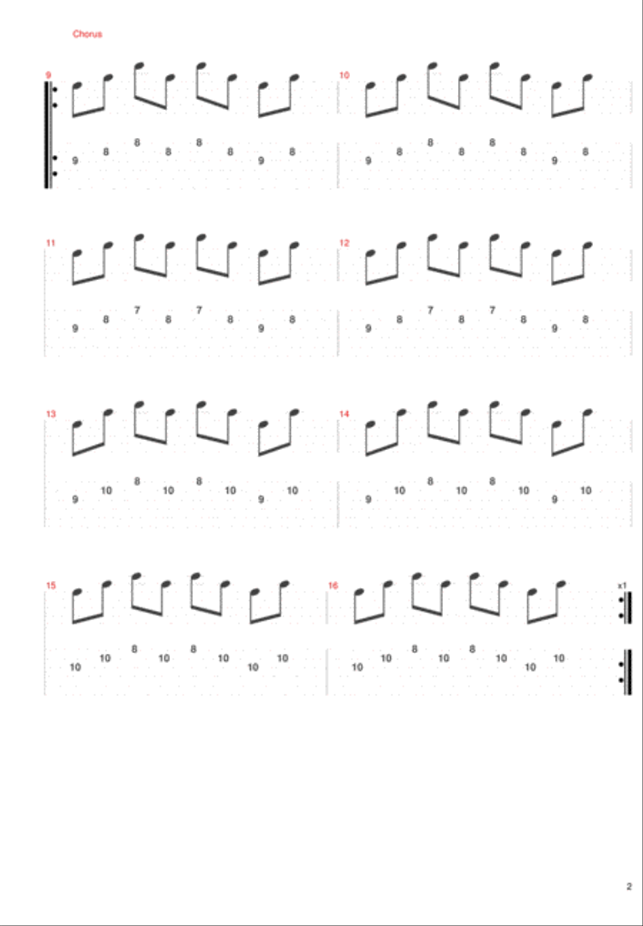 Secrets Electric Guitar scores gallery preview page 5
