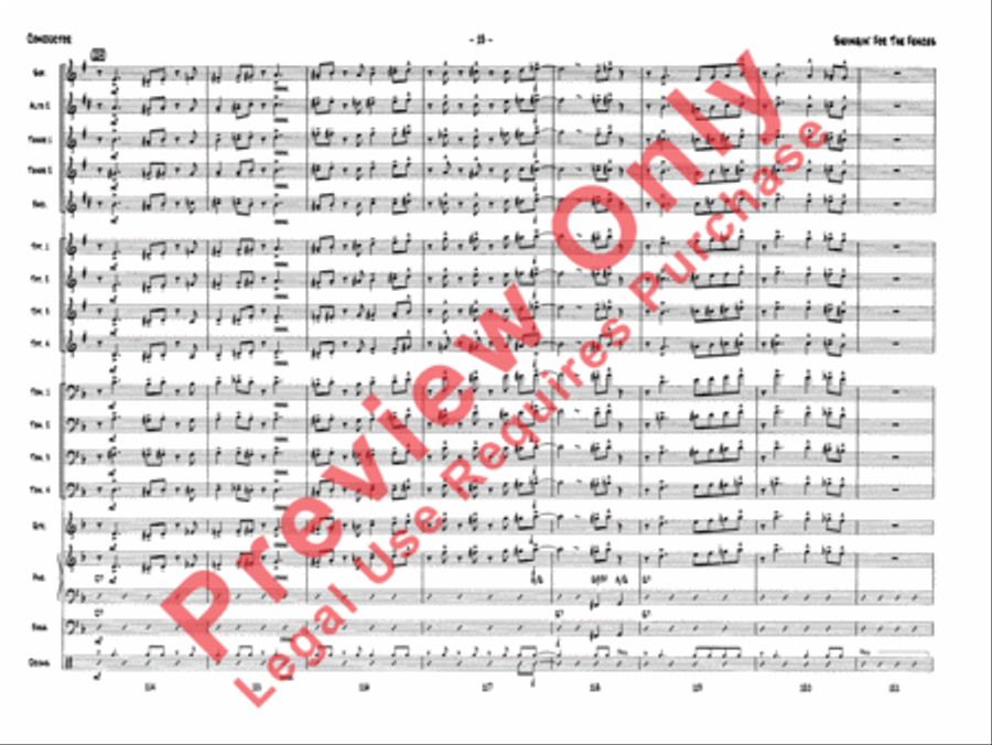 Swingin' for the Fences Jazz Ensemble scores gallery preview page 15