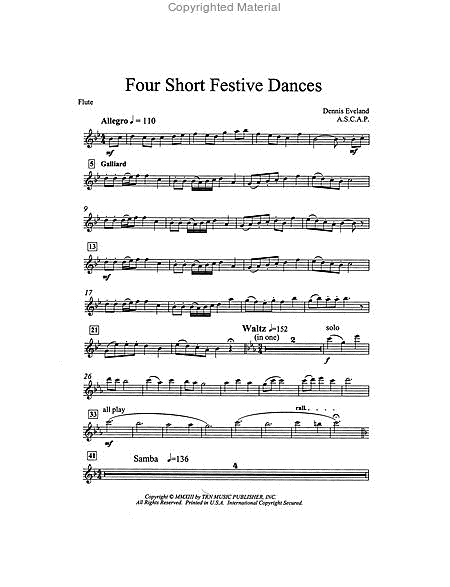 Four Short Festive Dances (set) image number null