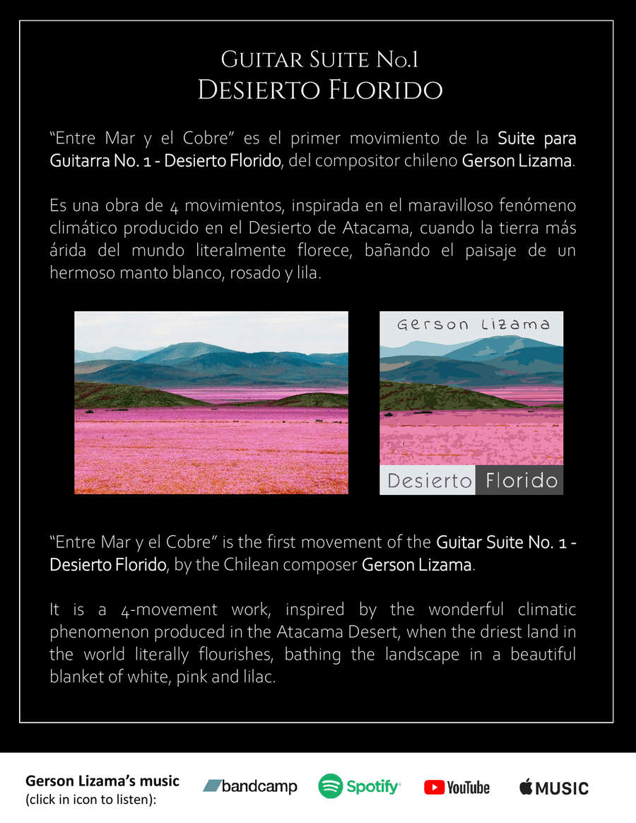 Gerson Lizama - Entre el Mar y el Cobre (Guitar Sheet Music+TABS) Acoustic Guitar scores gallery preview page 2