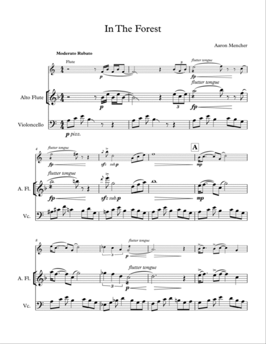 In The Forest Flute scores gallery preview page 2
