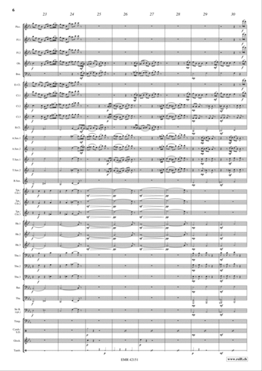 Toccata Concert Band scores gallery preview page 6