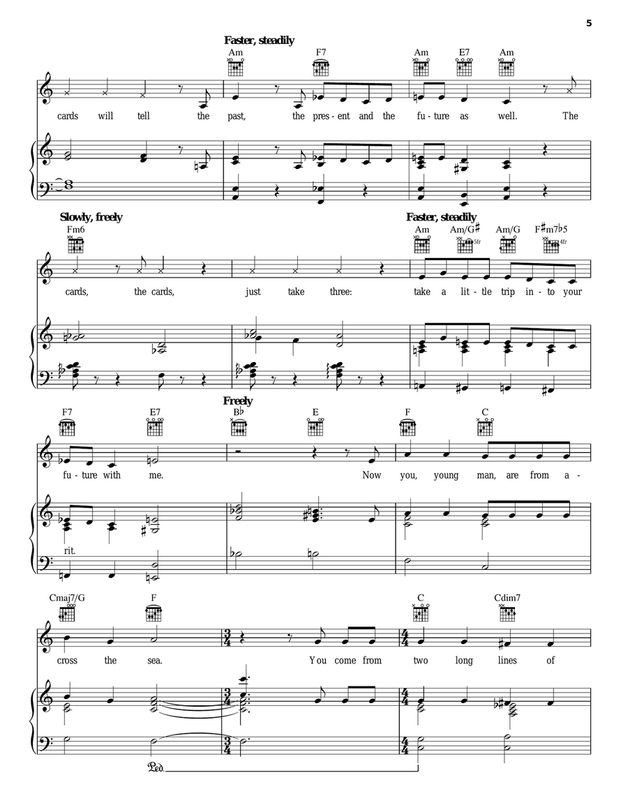 Friends On The Other Side Piano, Vocal, Guitar scores gallery preview page 5