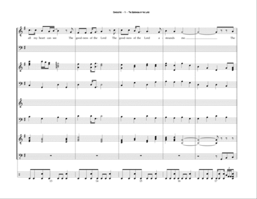 The Goodness of the Lord Small Ensemble scores gallery preview page 3