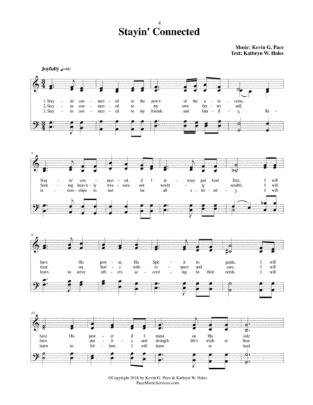 Stayin' Connected - an original hymn image number null
