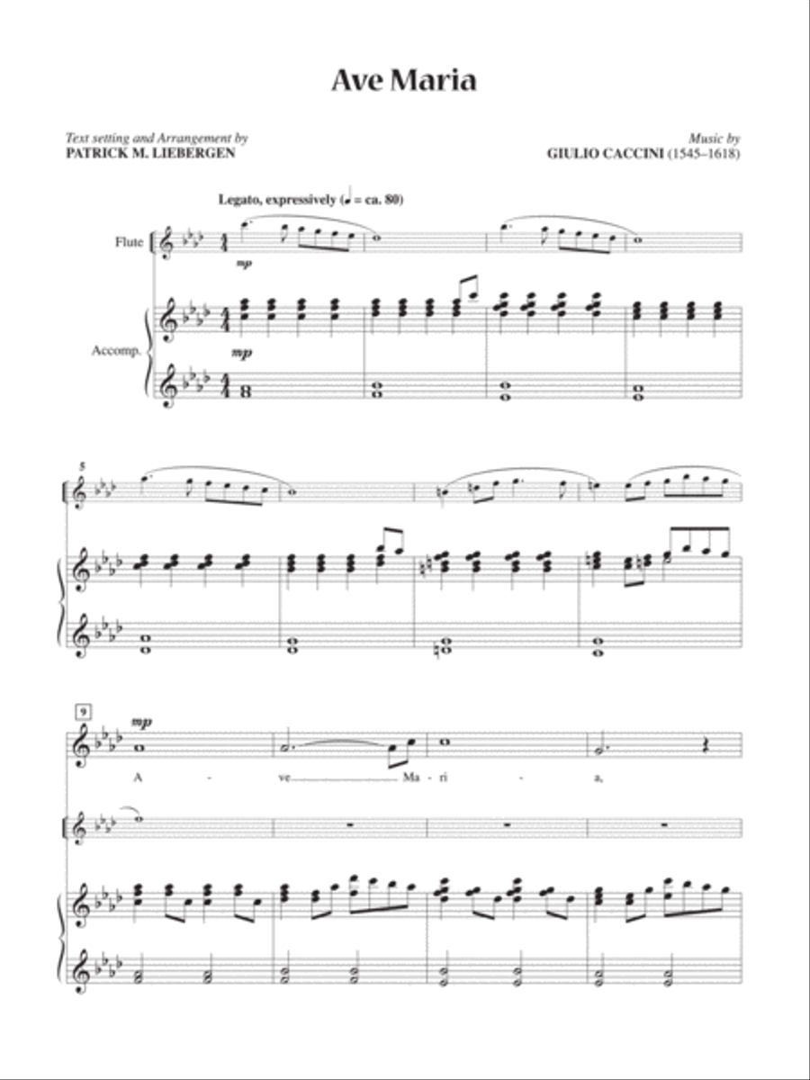Ave Maria [High Voice] High Voice scores gallery preview page 1