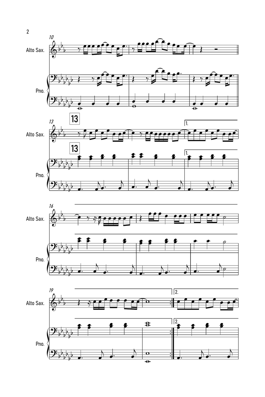 Exile Alto Saxophone scores gallery preview page 2