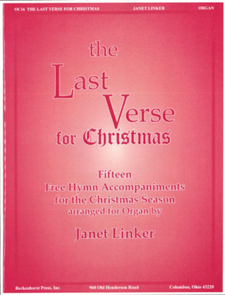 Book cover for The Last Verse for Christmas
