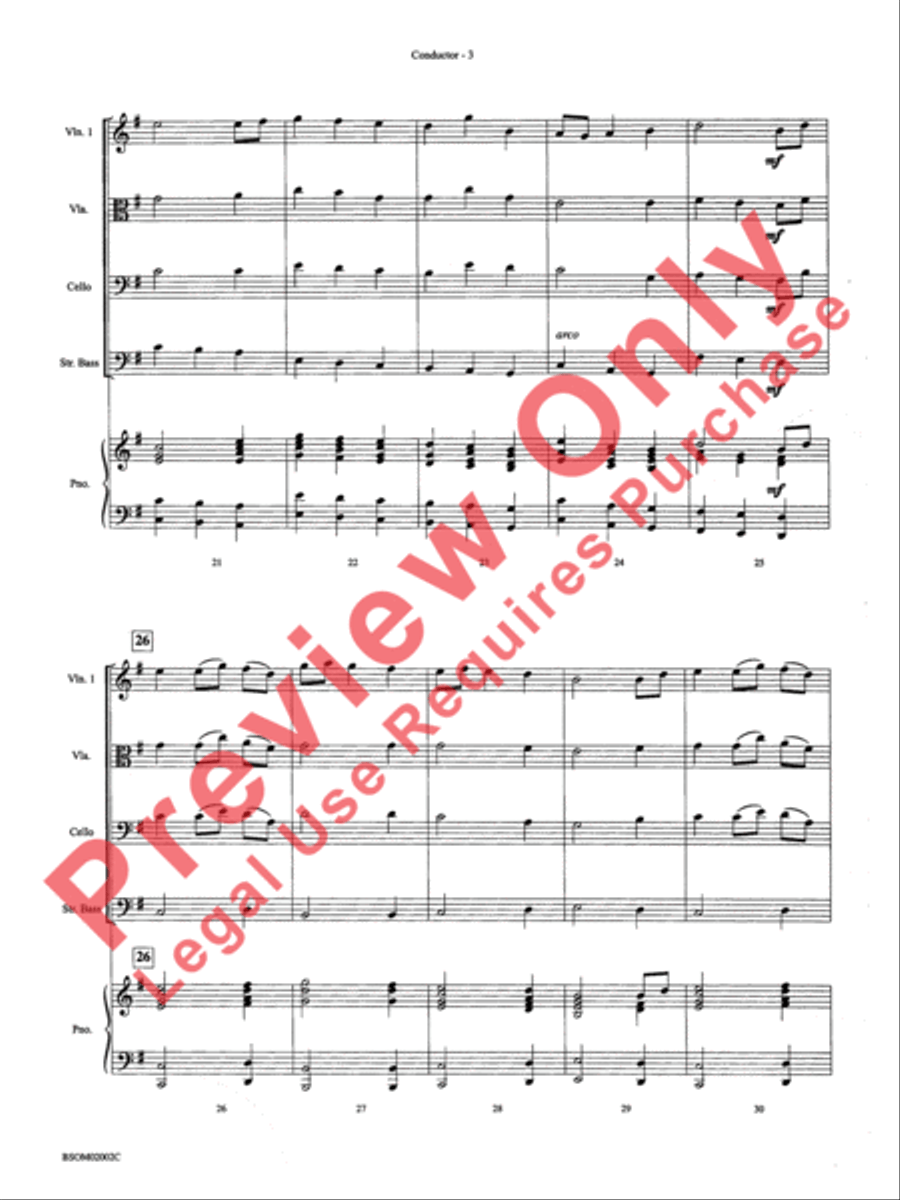 The Bringer of Joy (based on Jupiter from The Planets) String Orchestra scores gallery preview page 6