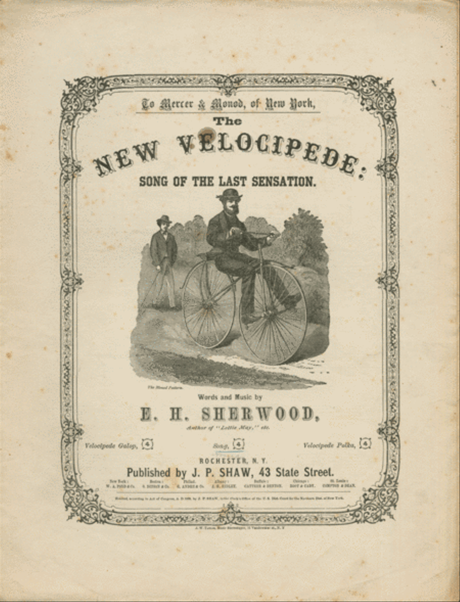 The New Velocipede. Song of the Last Sensation Voice scores gallery preview page 1