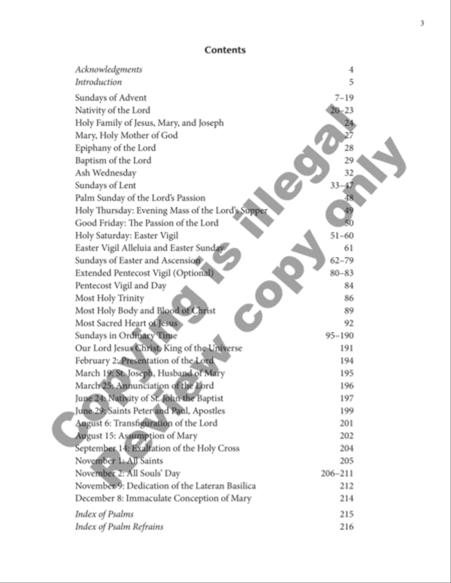 The Five Graces Psalter: Lectionary Psalms 4-Part scores gallery preview page 4