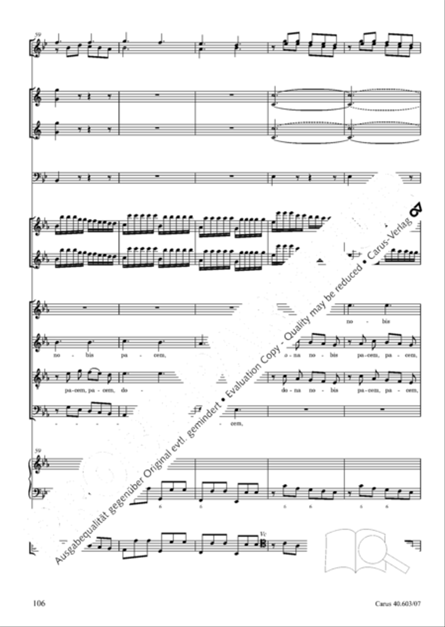 Grosse Orgelsolomesse in Es 4-Part scores gallery preview page 119