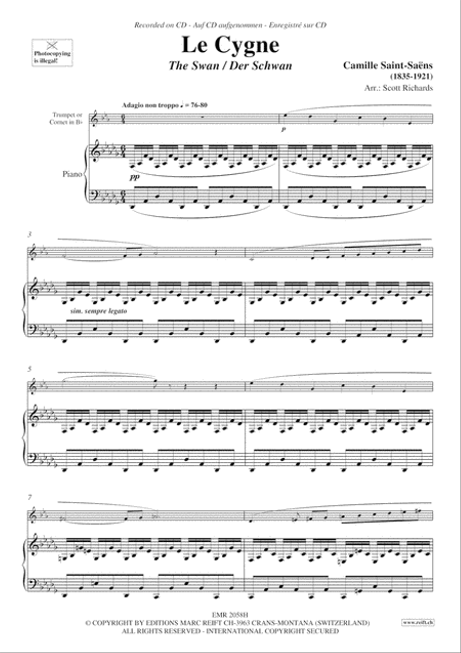 Le Cygne Cornet scores gallery preview page 4