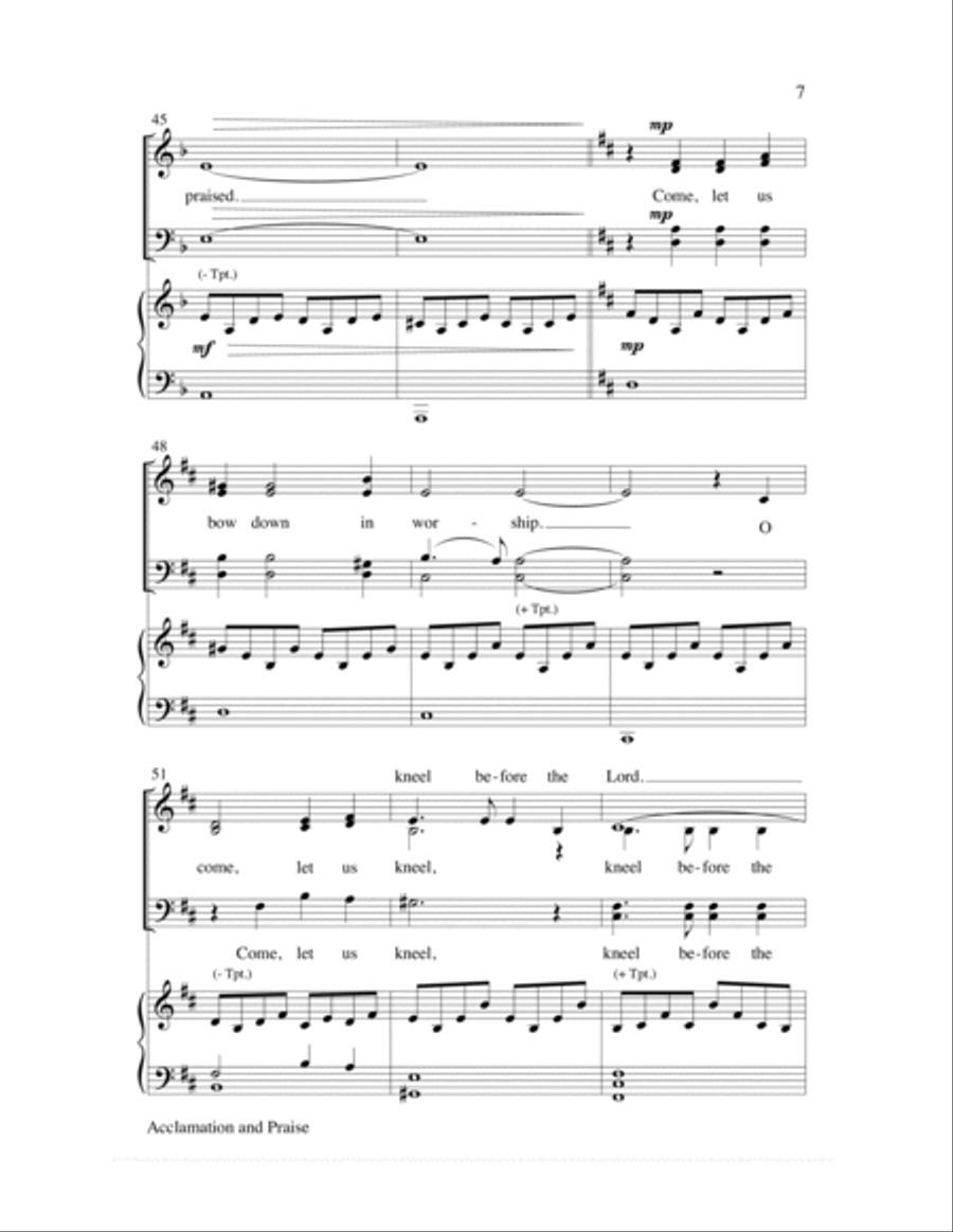 Acclamation and Praise Choir scores gallery preview page 7