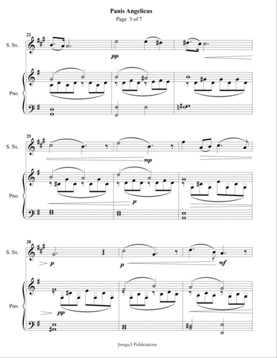 Franck: Panis Angelicus for Soprano Sax & Piano image number null