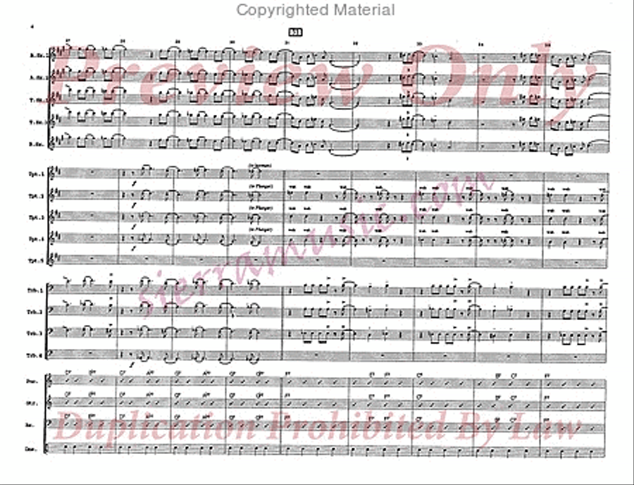 Tree Frog Big Band scores gallery preview page 5