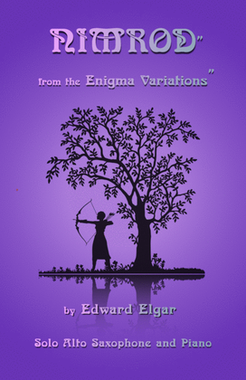 Book cover for Nimrod, from the Enigma Variations by Elgar, for Alto Saxophone and Piano