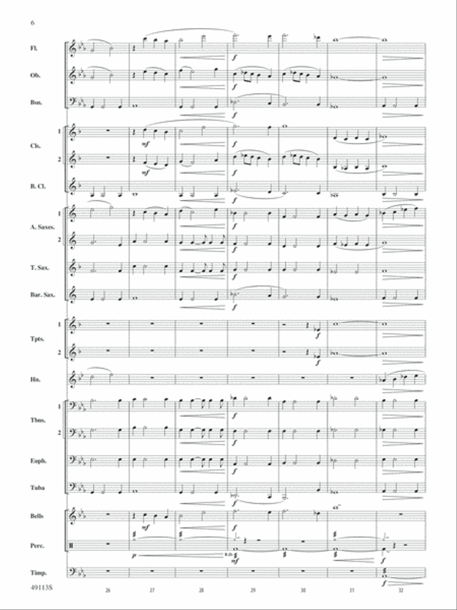 South Shore Soliloquy: Score Concert Band scores gallery preview page 6