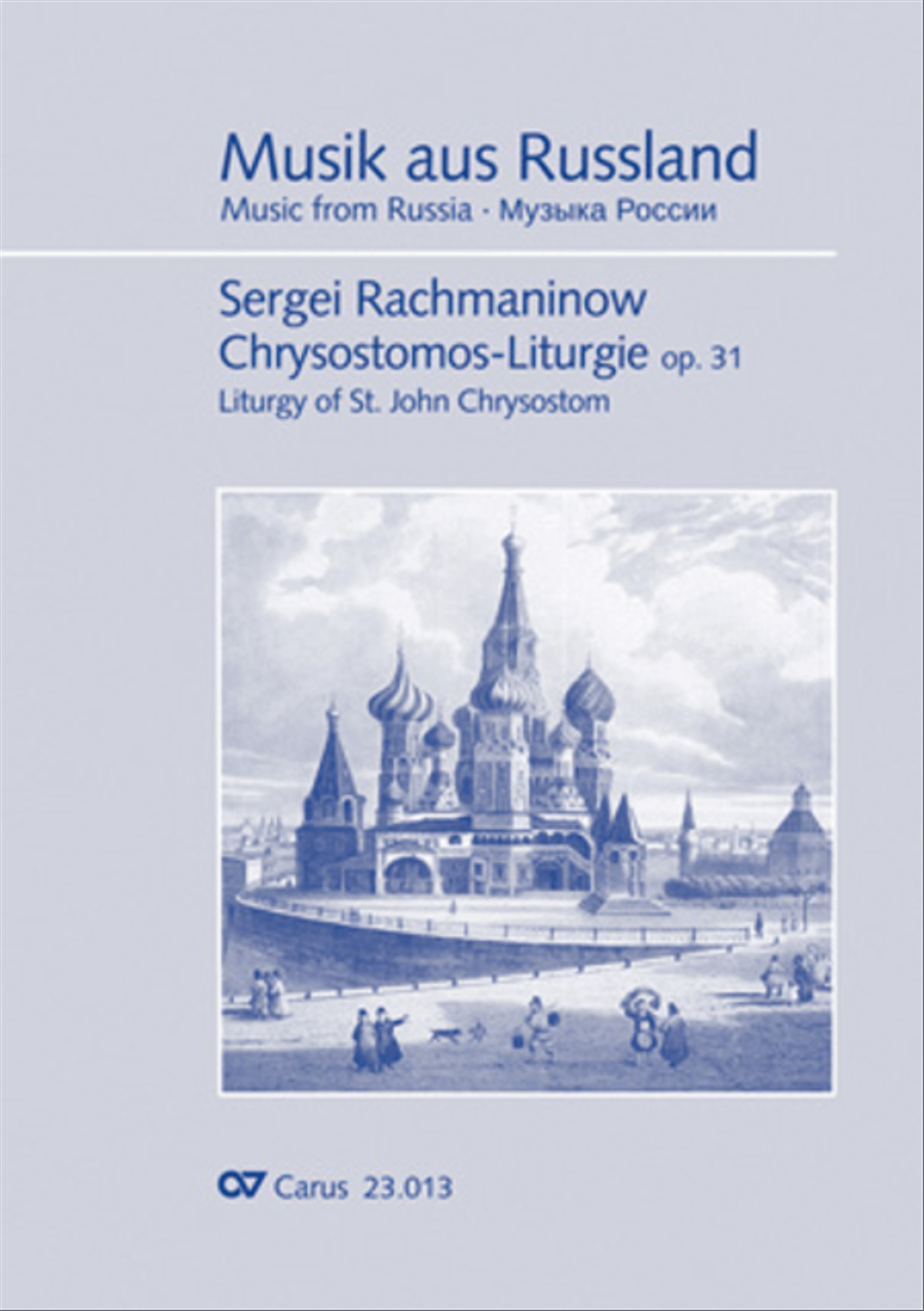 Liturgy of St. John Chrysostom op. 31 for mixed choir a cappella (Chrysostomos-Liturgie op. 31 fur Chor a cappella mit singbarem deutschem Text) A Cappella scores gallery preview page 1