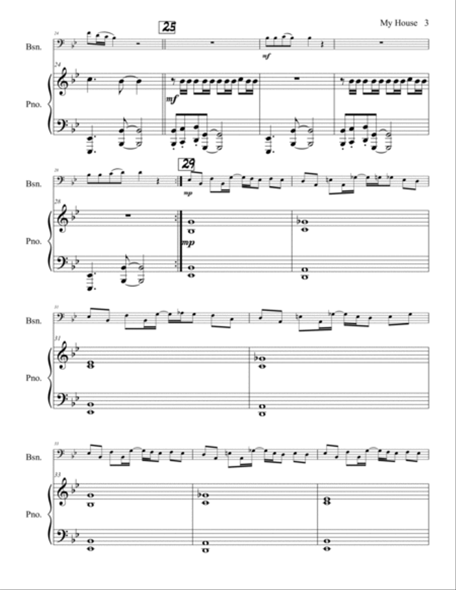 My House Bassoon scores gallery preview page 4