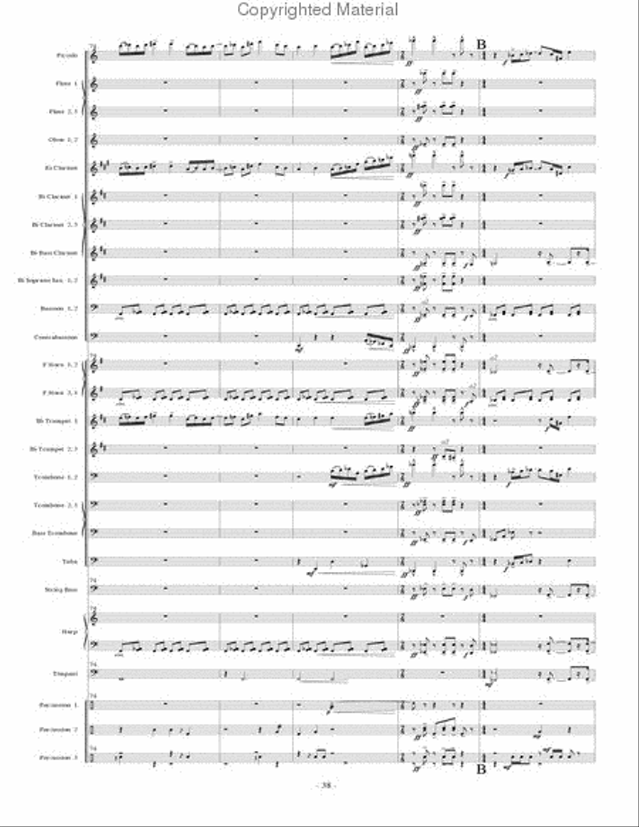Music for Music - STUDY SCORE ONLY Concert Band scores gallery preview page 15