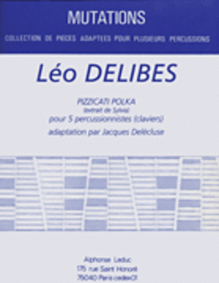 Delibes Pizzicati Polka Extrait Sylvia 5 Percussionists Sc/pts