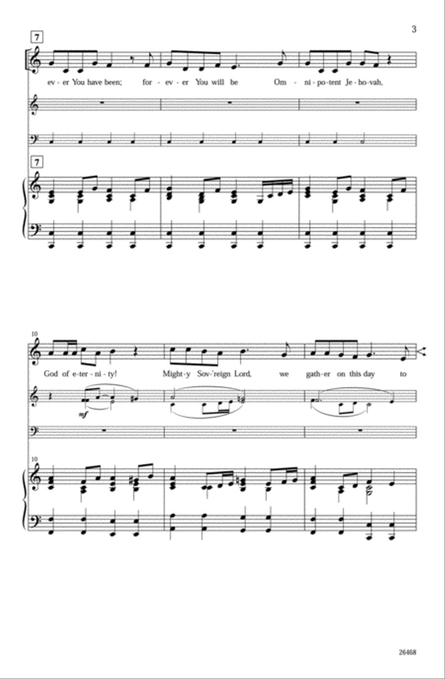 God of the Ages God of the Ages 4-Part scores gallery preview page 3