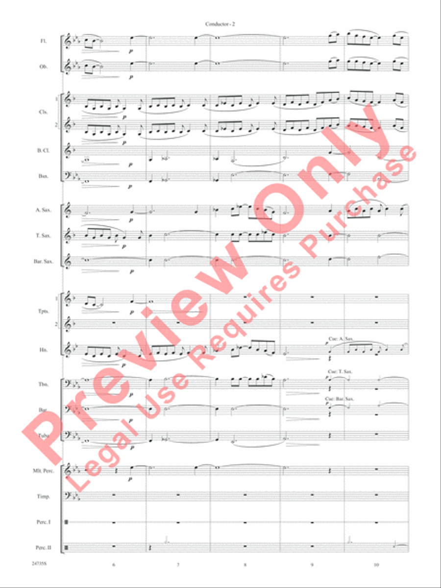 River Valley Legacy (I. River Echoes, II. Railroads, III. Machines, IV. Traditions) Concert Band scores gallery preview page 5