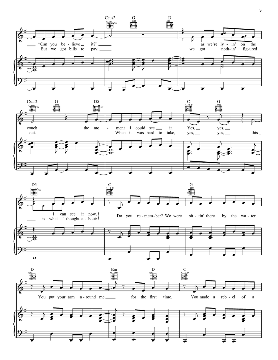 Mine Mine Acoustic Guitar scores gallery preview page 3