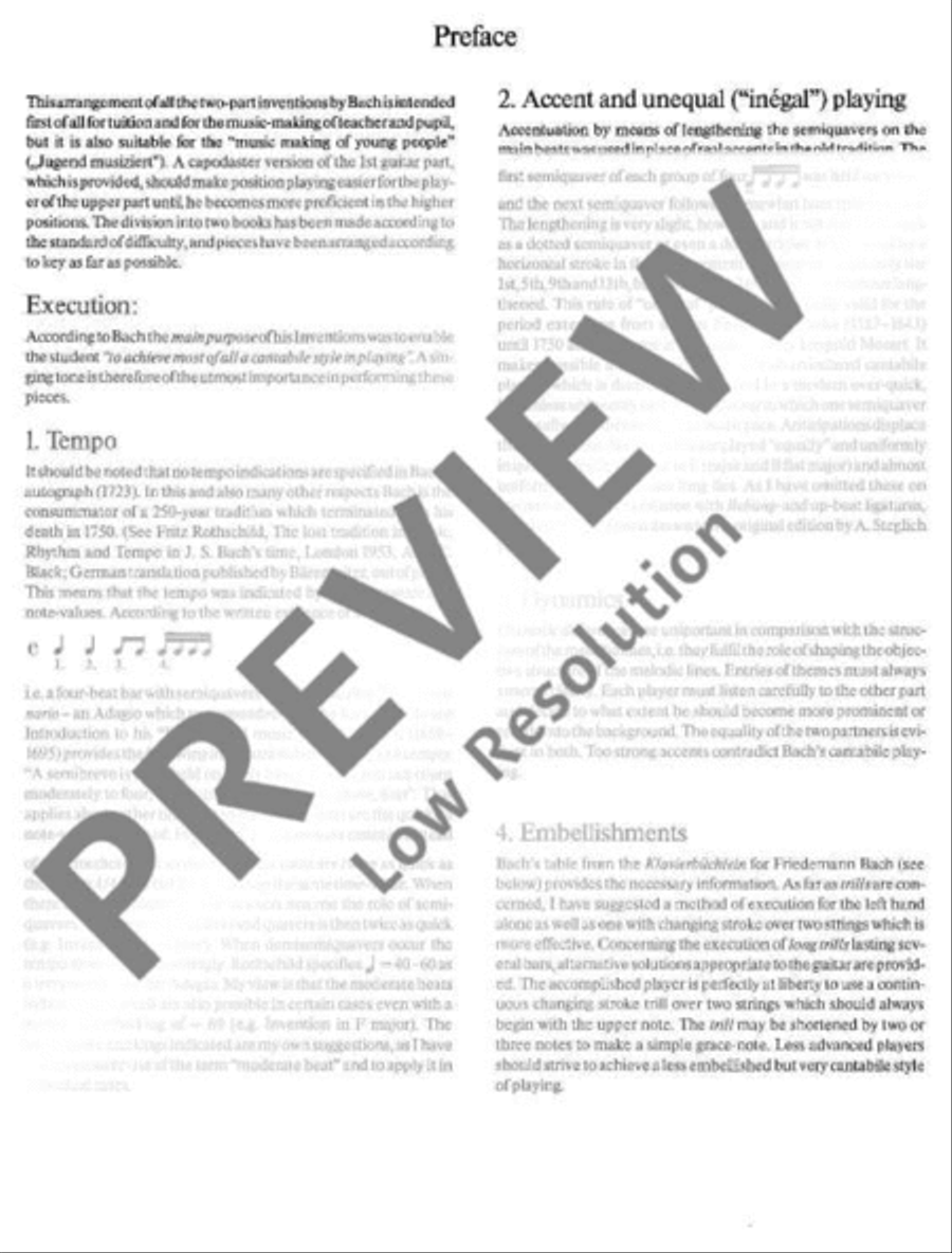Two-part Inventions Two-part Inventions Classical Guitar scores gallery preview page 7