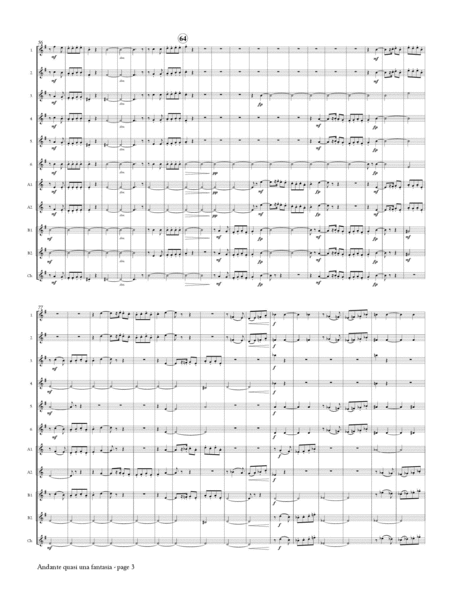 Finale (Quasi una fantasia) from Symphony No. 1 for Flute Choir