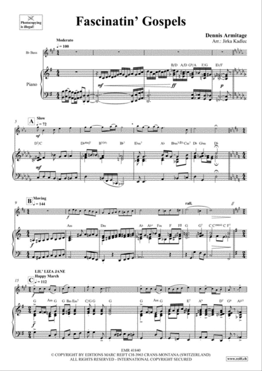 Fascinatin' Gospels Piano Accompaniment scores gallery preview page 5