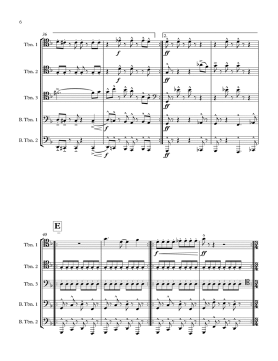 Misterioso Trombone Solo scores gallery preview page 6