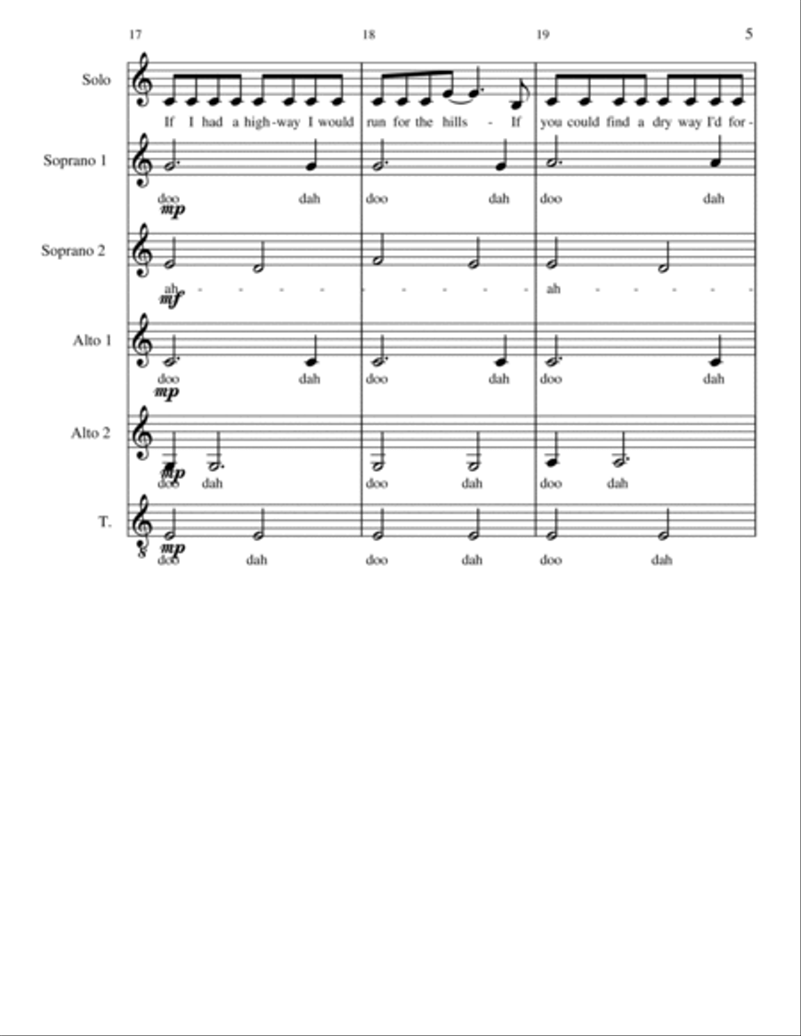 Million Reasons A Cappella scores gallery preview page 5