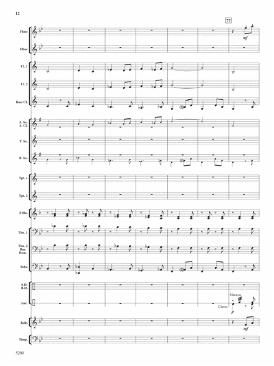 Los Banditos Concert Band scores gallery preview page 12