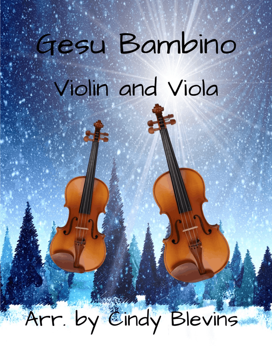 Gesu Bambino, for Violin and Viola String Duet scores gallery preview page 1