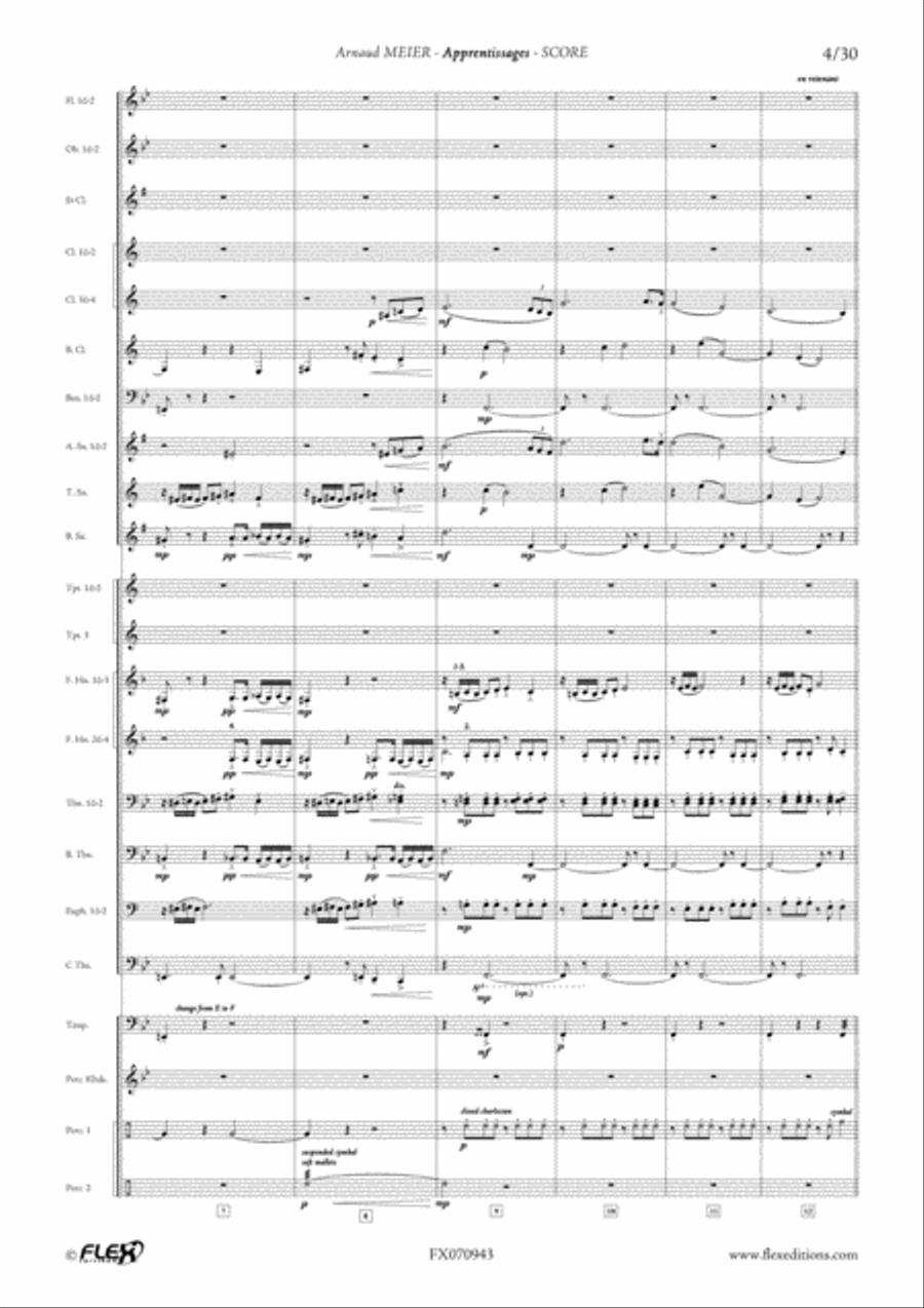 Apprentissages Concert Band scores gallery preview page 4