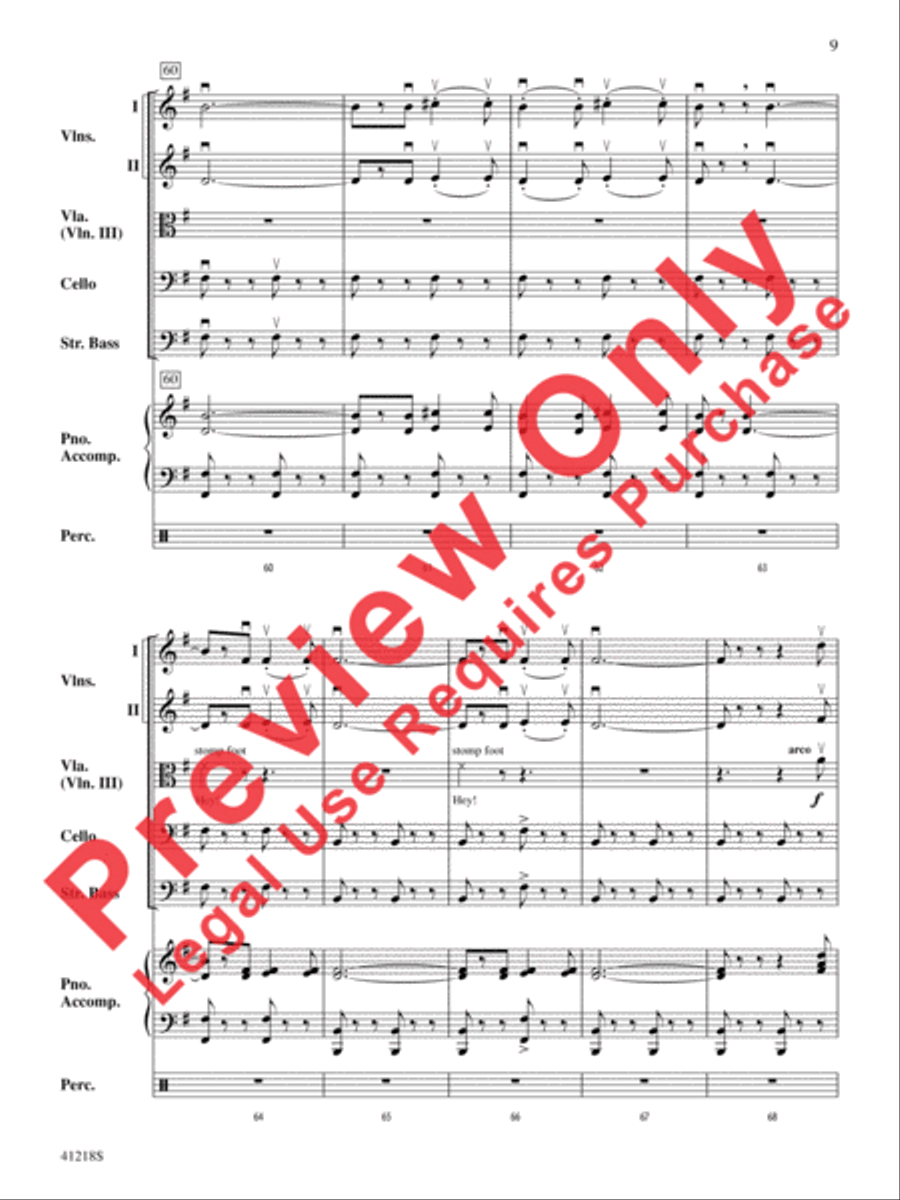 Funiculì, Funiculà String Orchestra scores gallery preview page 10
