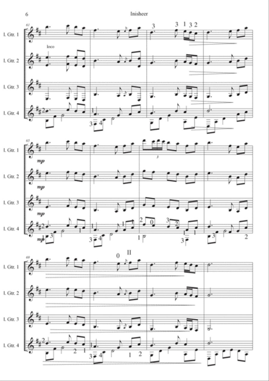 Inisheer Inisheer Acoustic Guitar scores gallery preview page 6