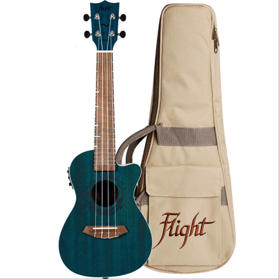Flight Duc380 Ceq Topaz Electro Acoustic Concert Ukulele Ukulele scores gallery preview page 1