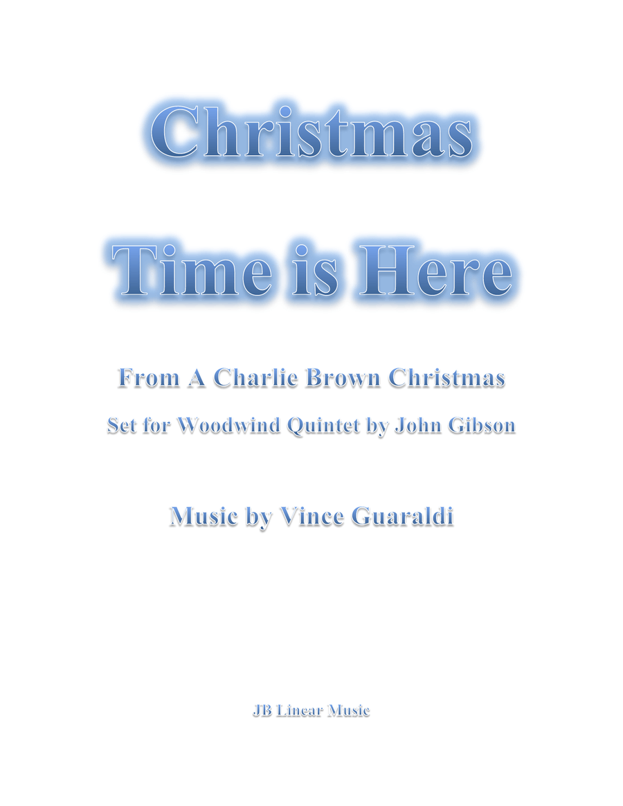 Christmas Time Is Here Woodwind Quintet scores gallery preview page 1