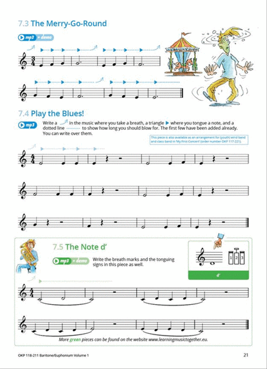 Learning Music Together Vol. 1 Baritone Horn scores gallery preview page 8