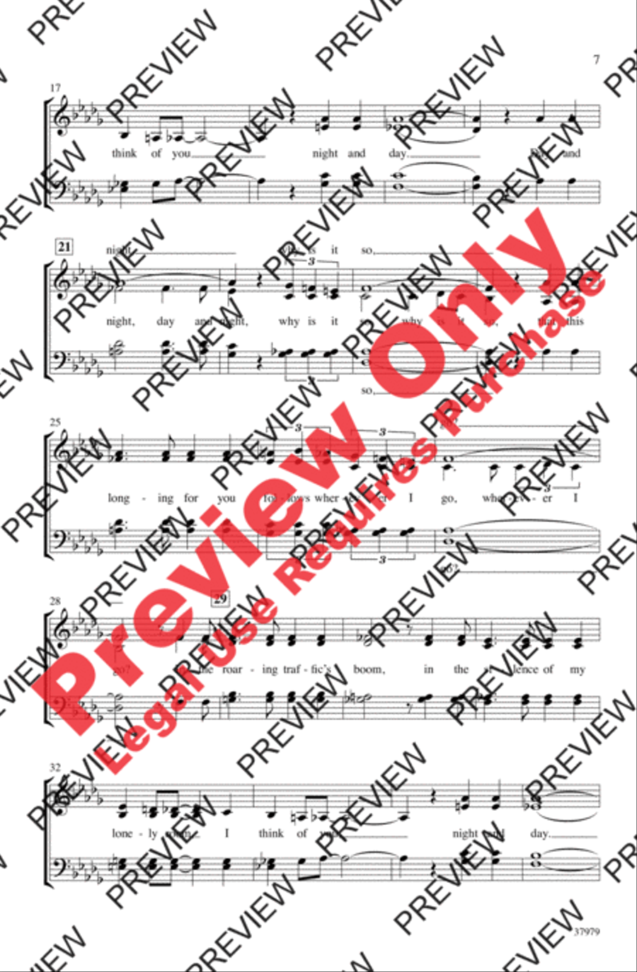 A Cole Porter Jazz Trio 4-Part scores gallery preview page 7