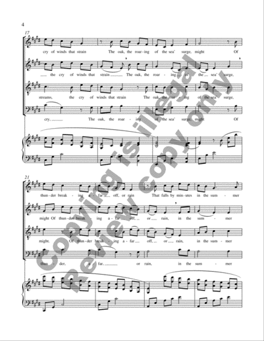 Voices of Earth: 3. Voices of Earth 4-Part scores gallery preview page 4
