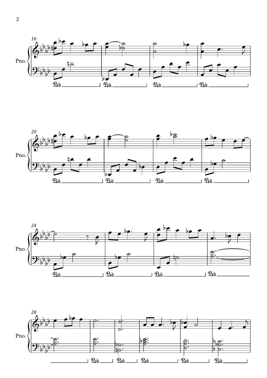 Whisper Of A Thrill Piano Solo scores gallery preview page 2
