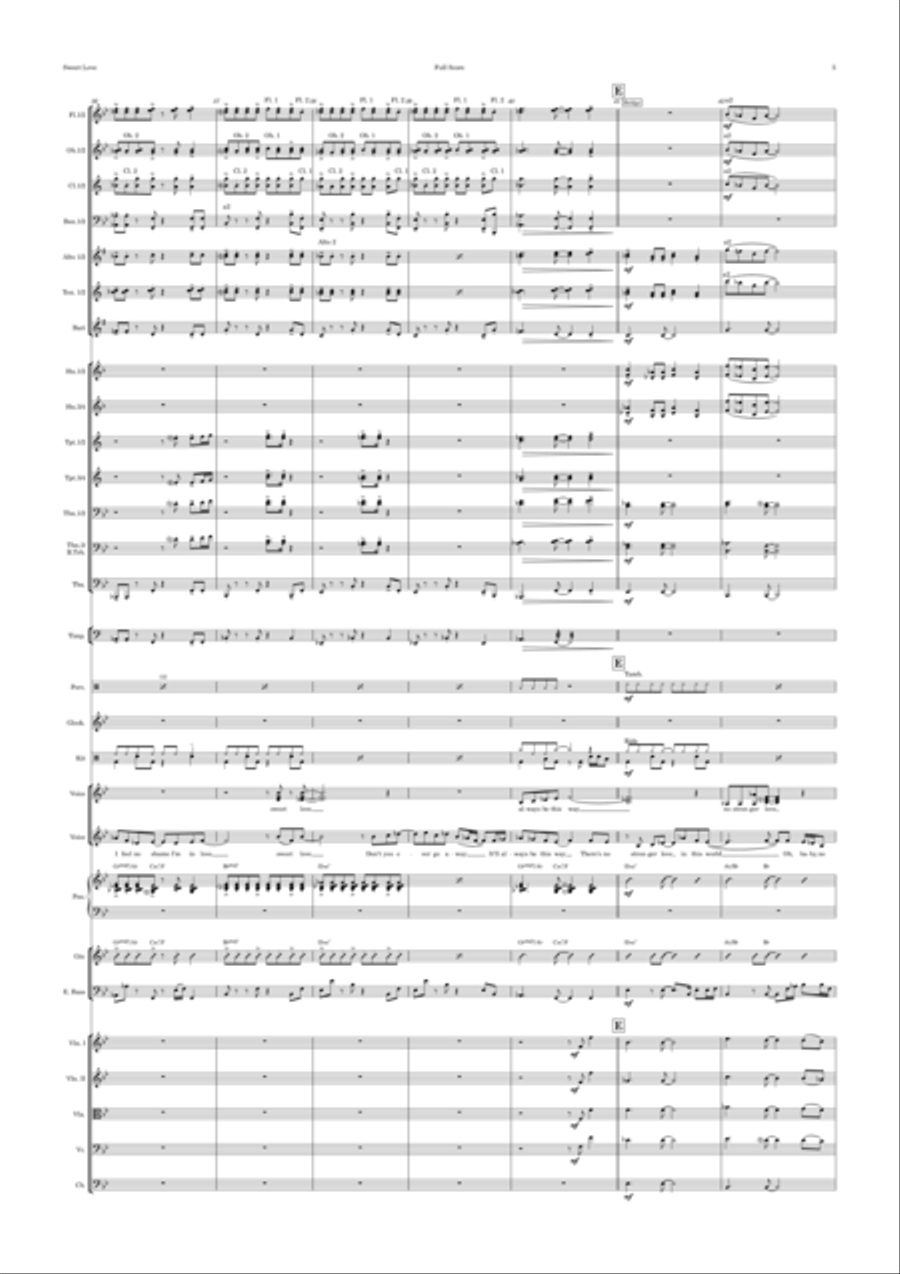 Sweet Love Full Orchestra scores gallery preview page 5