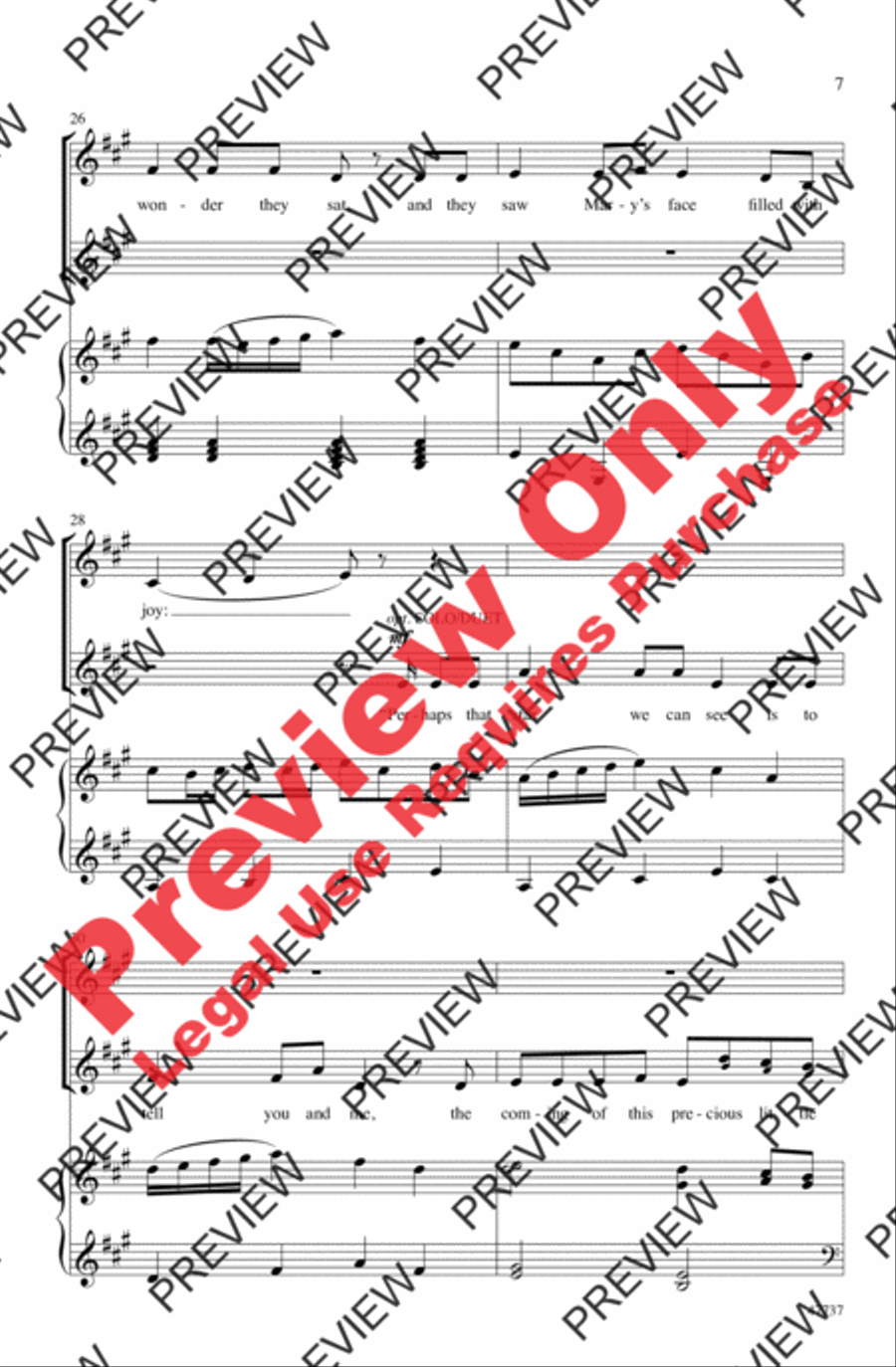 The Cat and the Mouse Carol 2-Part scores gallery preview page 6