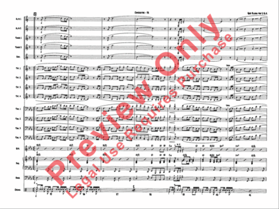 Superset #5: The Patriotic Collection (Medley) Jazz Ensemble scores gallery preview page 39